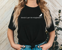 Should I Get The Wingleader? Funny Dragon Unisex Graphic Tee - Whimsical Style