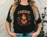 Fireheart Sacred Heart Unisex Graphic T-Shirt - Boho Soul