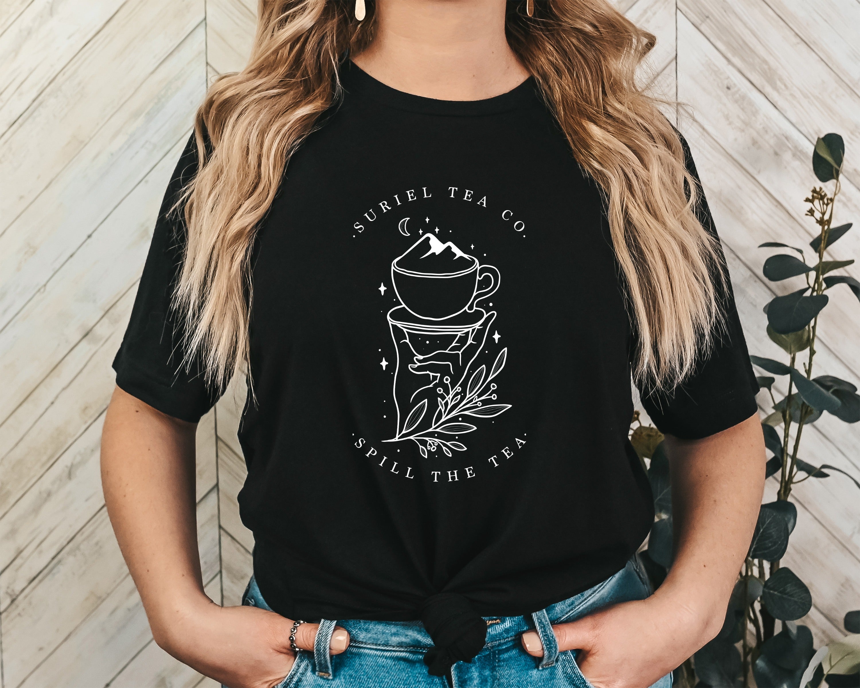Suriel Tea Co. Unisex Graphic T-Shirt - Mystical Brew Aesthetic