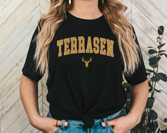 Terrassen Unisex Graphic T-Shirt - Collegiate Deer