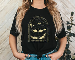 Fourth Wing Dragon Flight Unisex Graphic T-Shirt - Fantasy Core