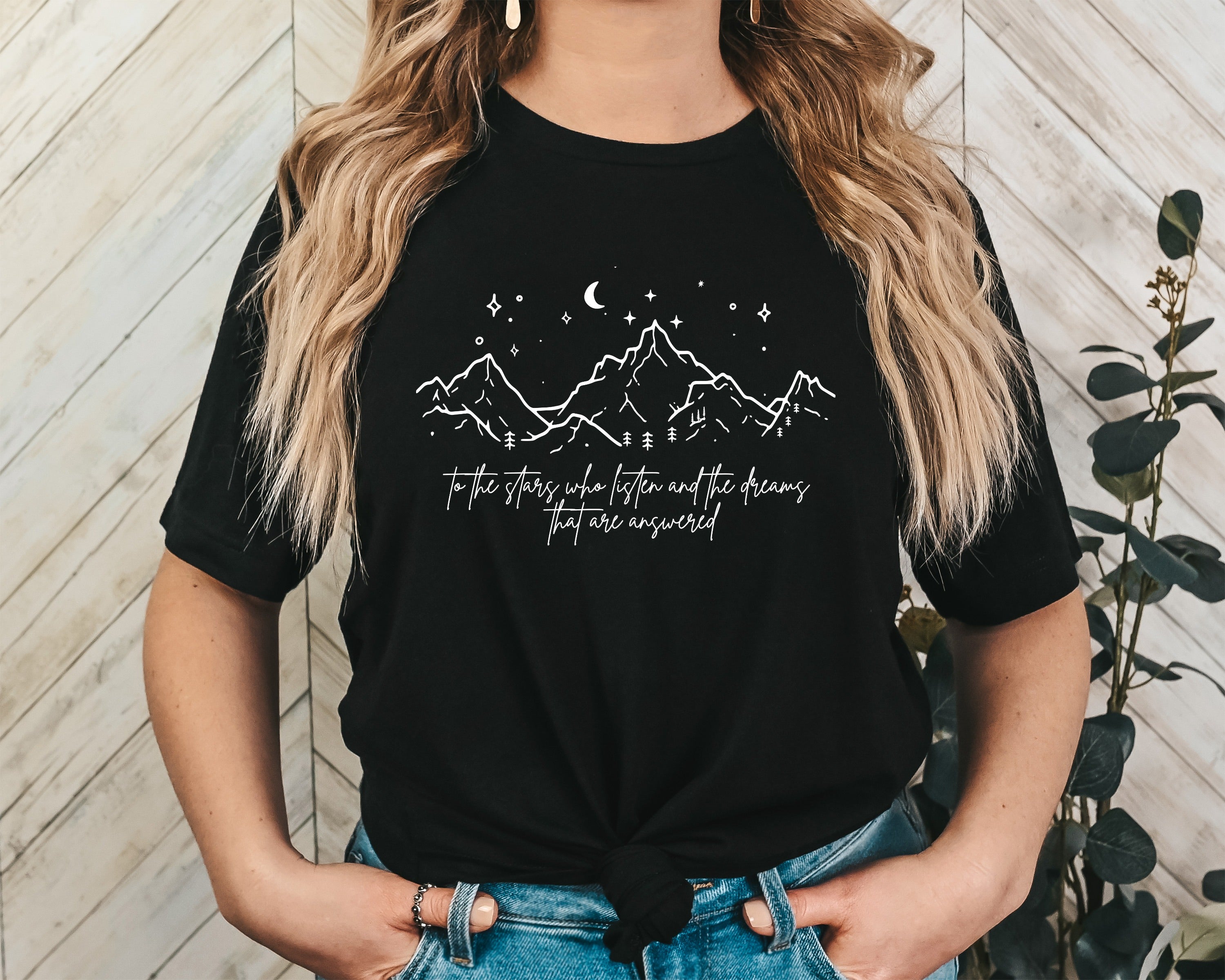 To The Stars Unisex Graphic T-Shirt - Mystical Landscape