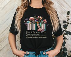 Booktrovert Definition Unisex Graphic T-Shirt - Floral Reader Style