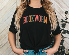 Bookworm Unisex Graphic T-Shirt - Retro Literary Style