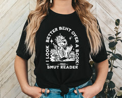 Smut Reader Skeleton Unisex Graphic T-Shirt - Book Lover Style
