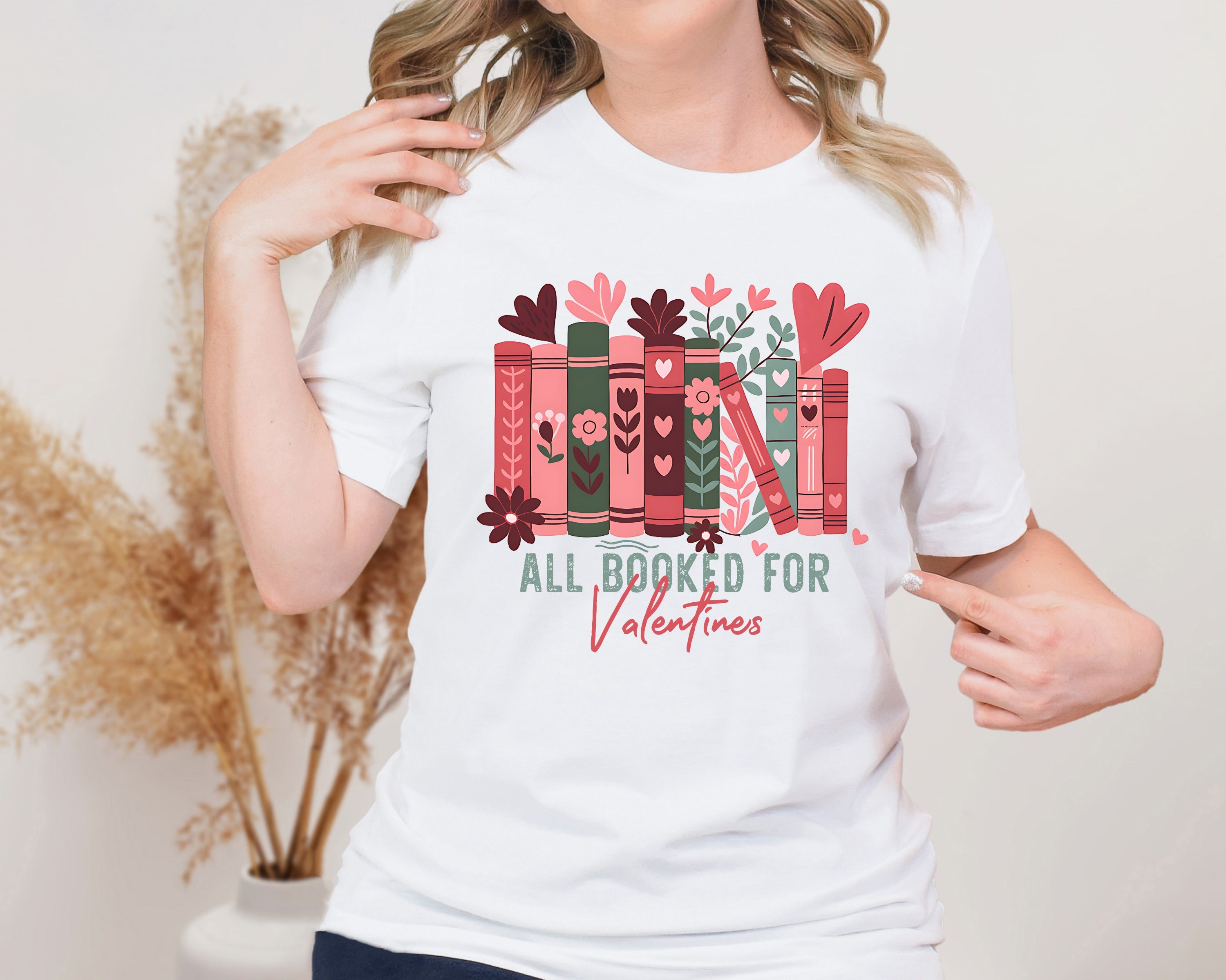 All Booked For Valentines Unisex Graphic T-Shirt - Romantic Reading