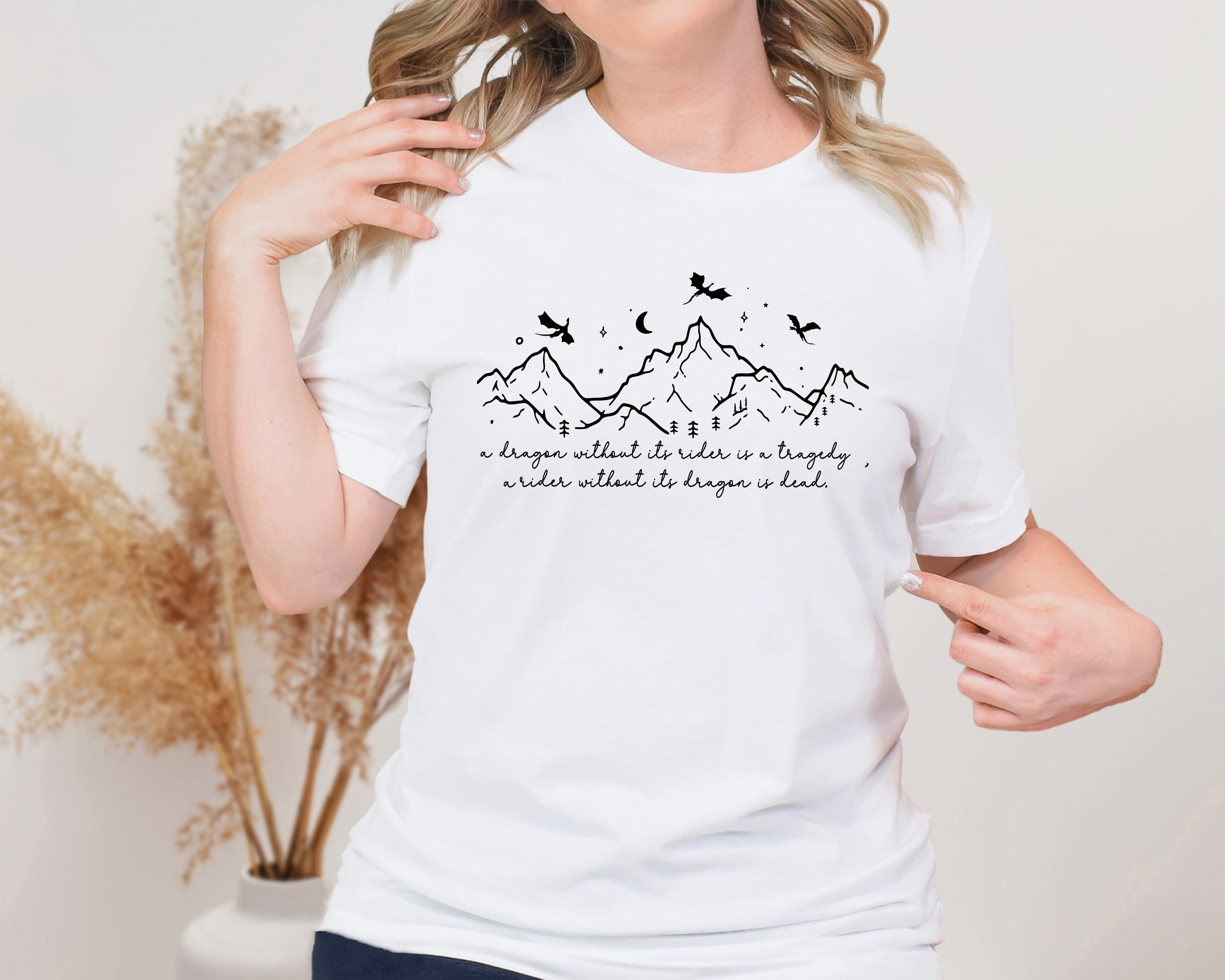 A Dragon Without Its Rider Unisex Graphic T-Shirt - Fantasy Vibe