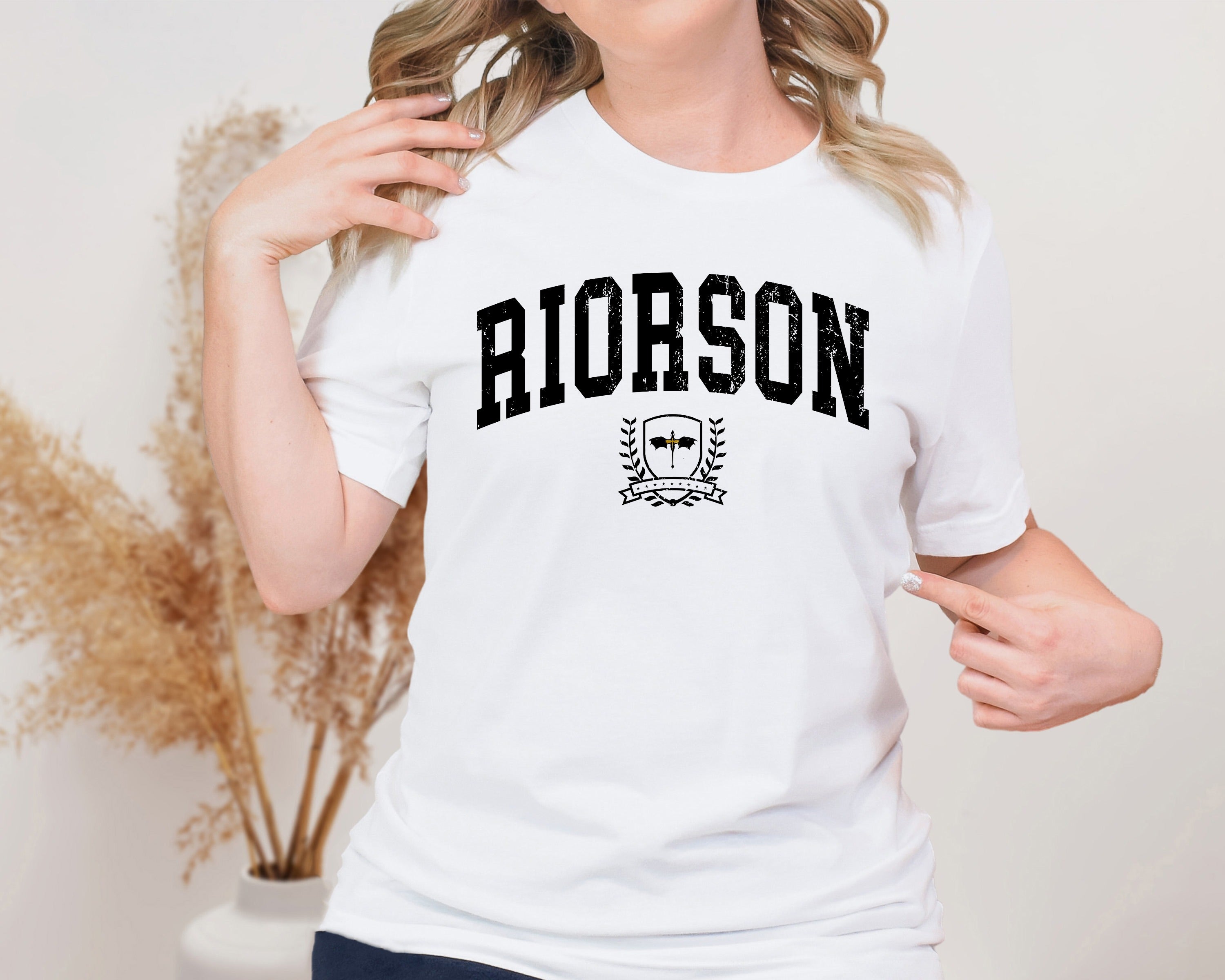 Riorson Emblem Unisex Graphic T-Shirt - Collegiate Aesthetic