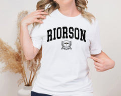Riorson Emblem Unisex Graphic T-Shirt - Collegiate Aesthetic