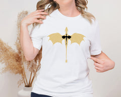 Minimalist Dragon Silhouette Unisex Graphic T-Shirt - Mythical Style