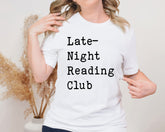 Late-Night Reading Club Unisex Graphic T-Shirt - Bookish Chic