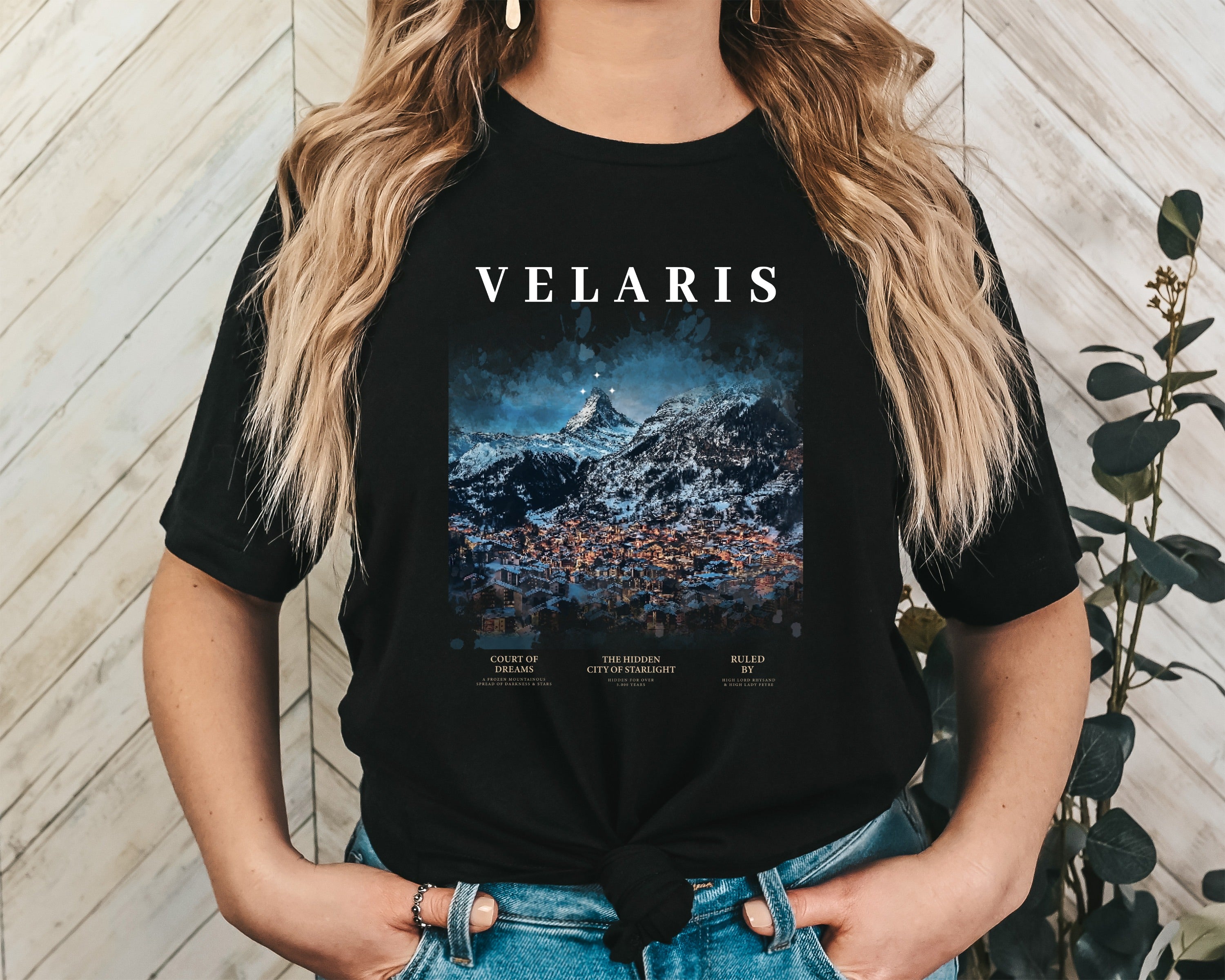 Velaris City of Starlight Unisex Graphic T-Shirt - Mystical Fantasy