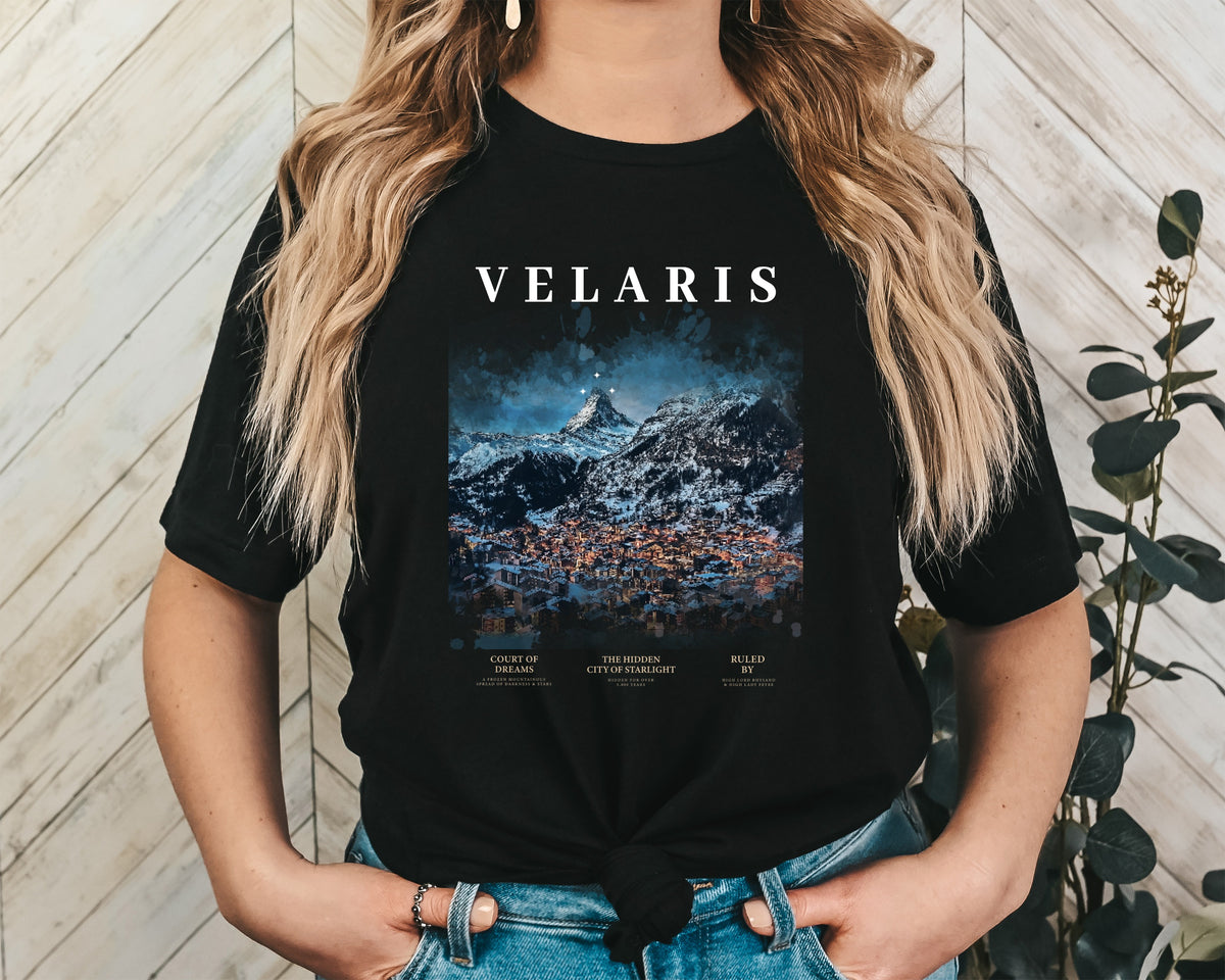 Velaris City of Starlight Unisex Graphic T-Shirt - Mystical Fantasy