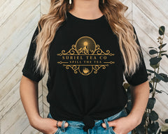 Suriel Tea Co. Spill The Tea Unisex Graphic T-Shirt - Mystical Brew Aesthetic