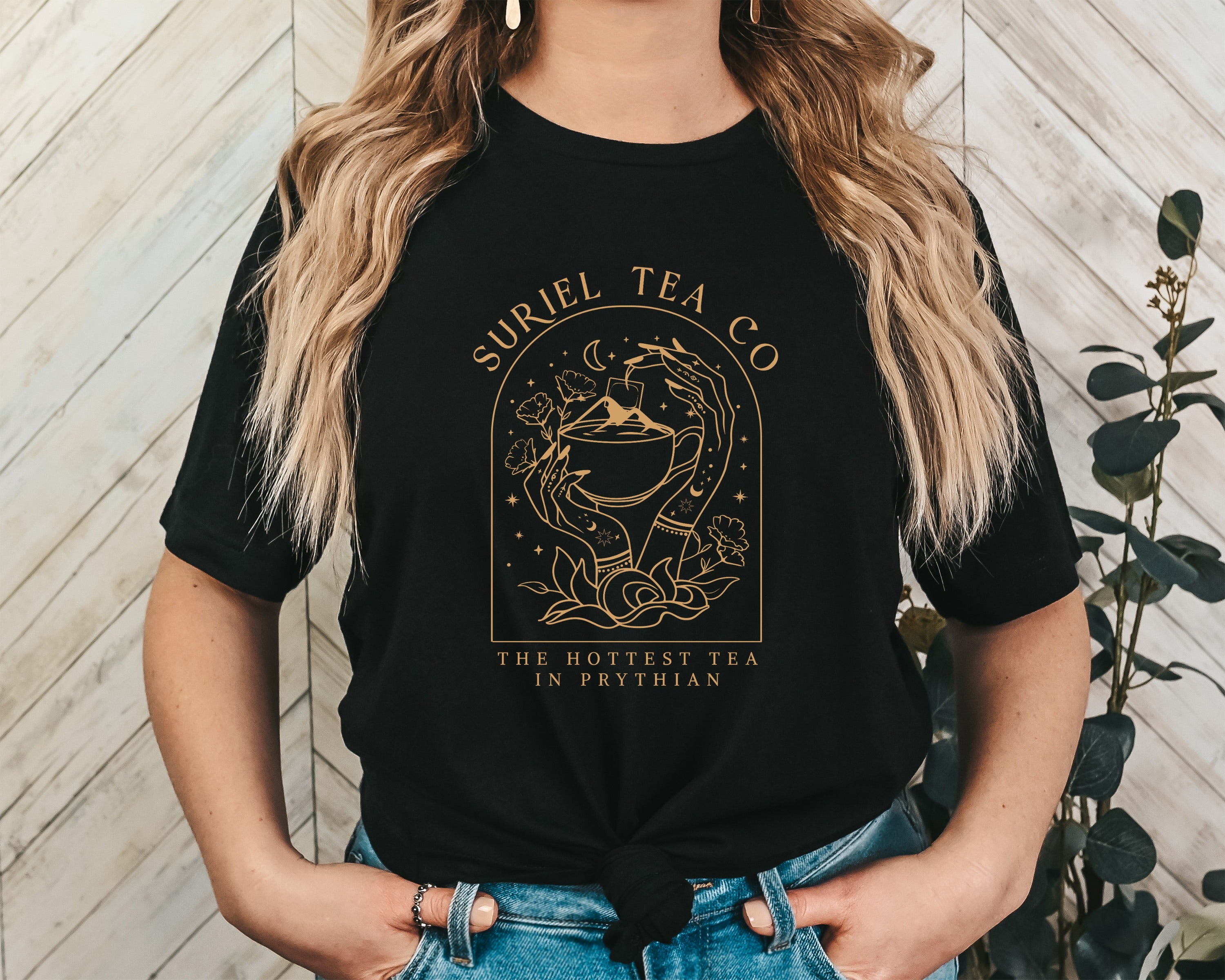 Suriel Tea Co. Unisex Graphic T-Shirt - Mystical Brew Aesthetic