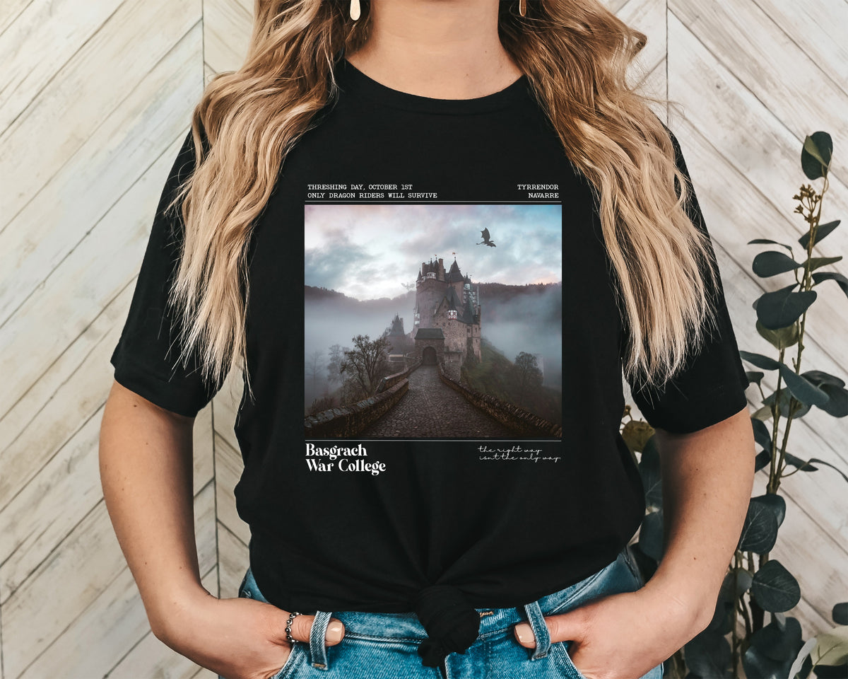 Basgrach War College Unisex Graphic T-Shirt - Fantasy Lore