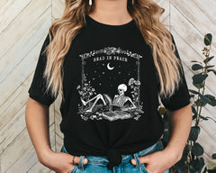 Read In Peace Unisex Graphic T-Shirt - Gothic Bookstore Chic