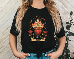 Fireheart Unisex Graphic T-Shirt - Empowering Style