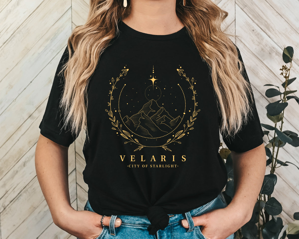 Velaris City of Starlight Unisex Graphic T-Shirt - Mystical Fantasy