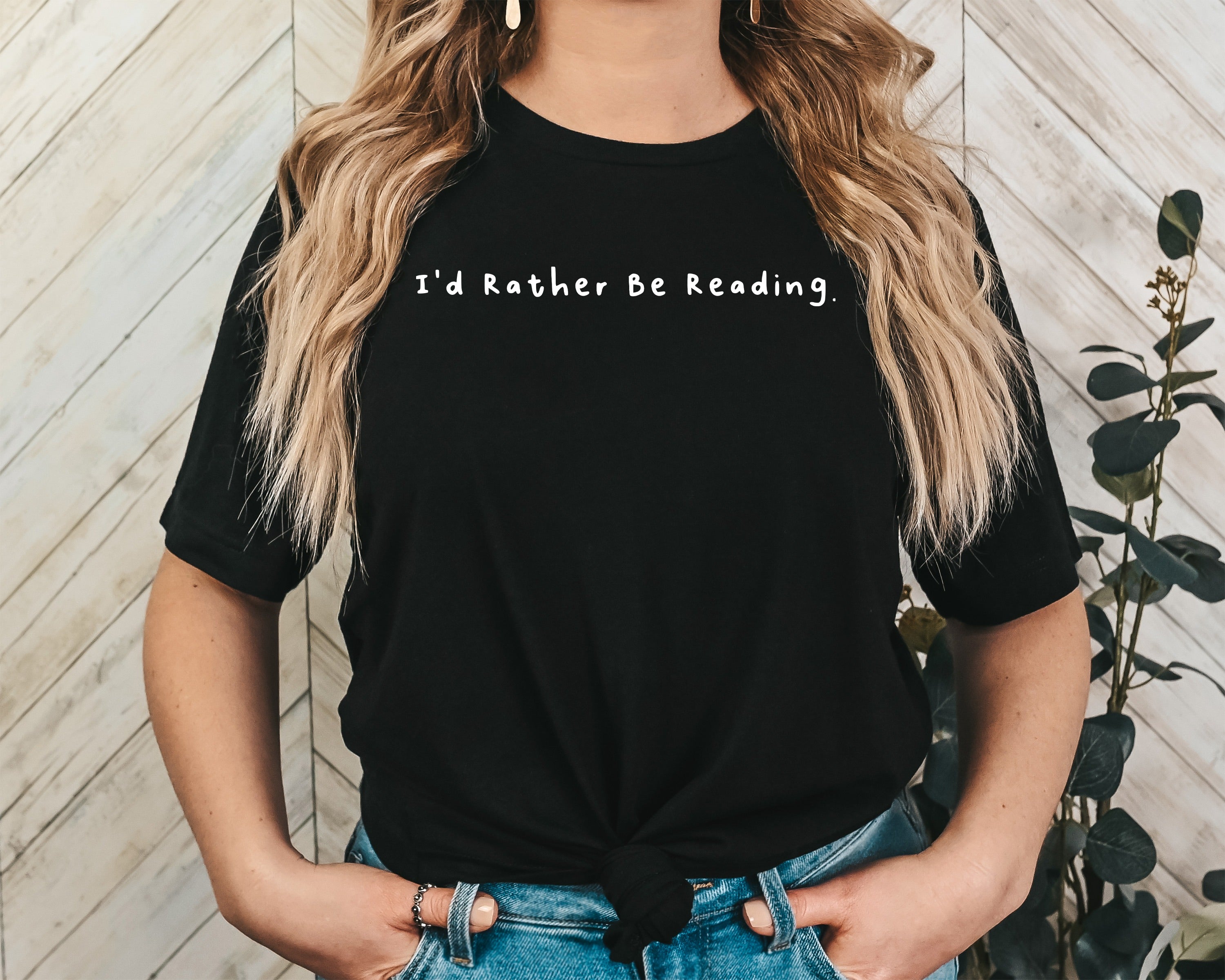 I'd Rather Be Reading Unisex Graphic T-Shirt - Cozy Aesthetic