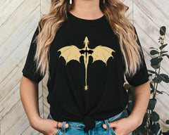 Minimalist Dragon Silhouette Unisex Graphic T-Shirt - Mythical Style