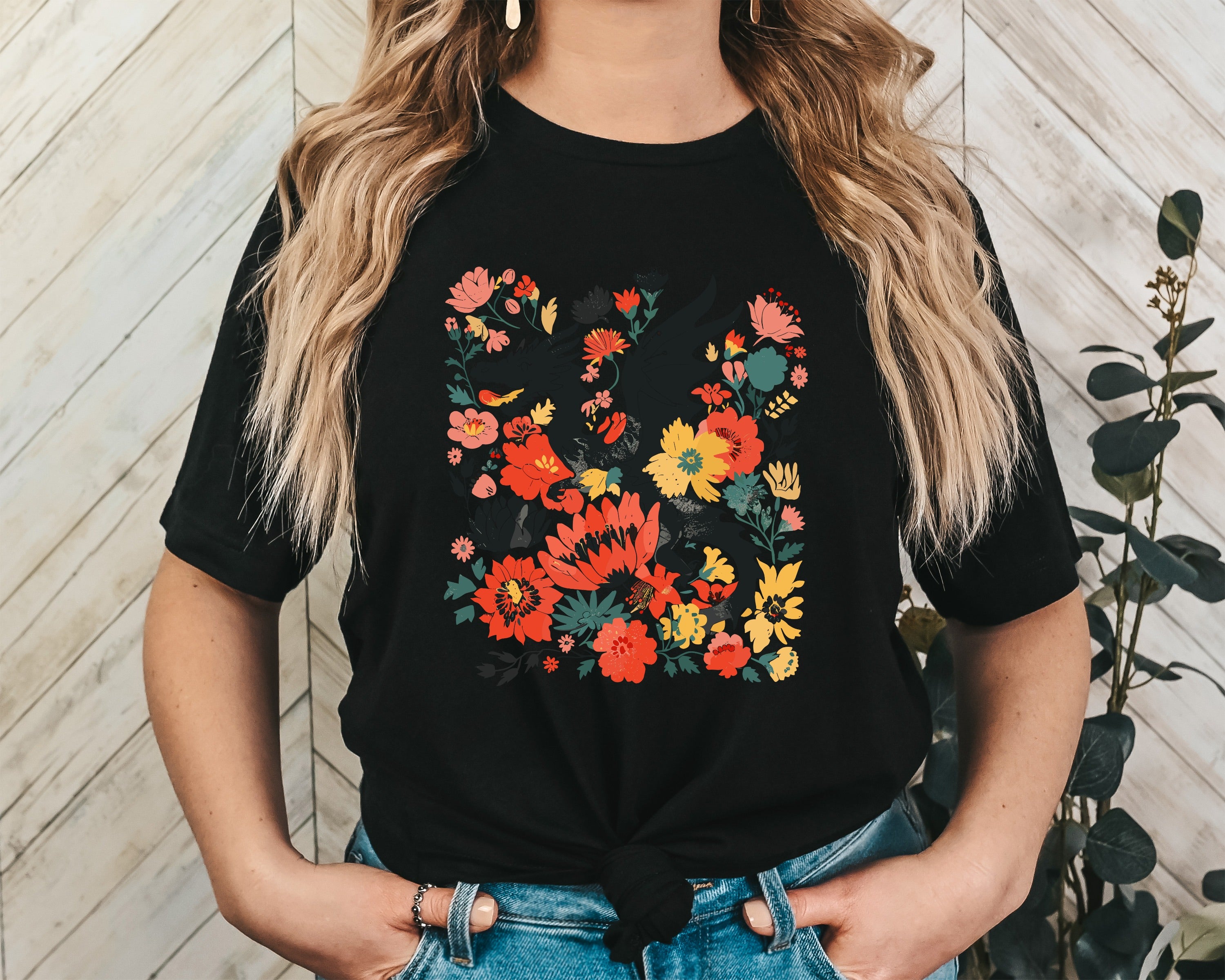 Floral Garden Unisex Graphic T-Shirt - Botanical Chic