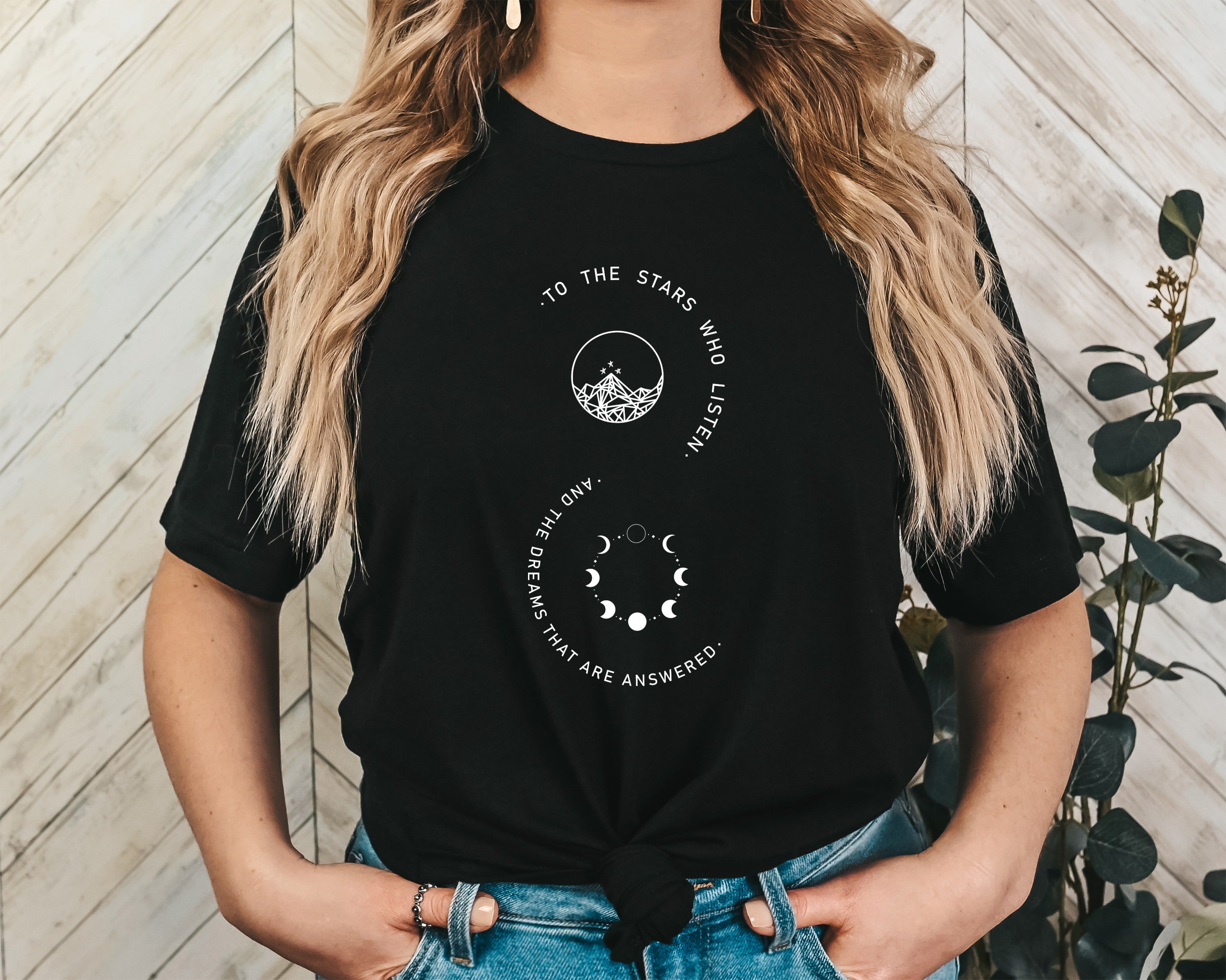 To The Stars Who Listen Unisex Graphic T-Shirt - Mystical Vibe