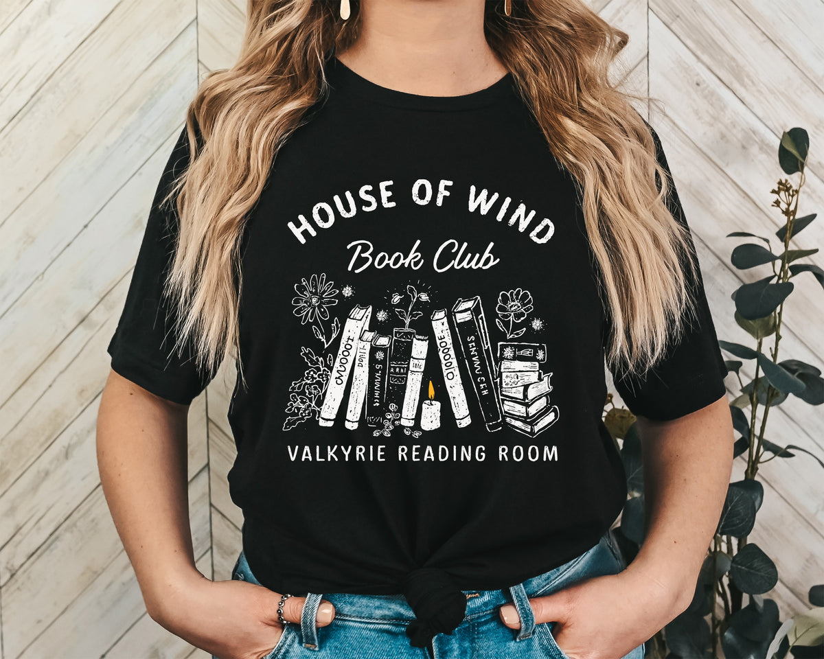 House Of Wind Book Club Valkyrie Reading Room Unisex Graphic T-Shirt - Bookish Aesthetic