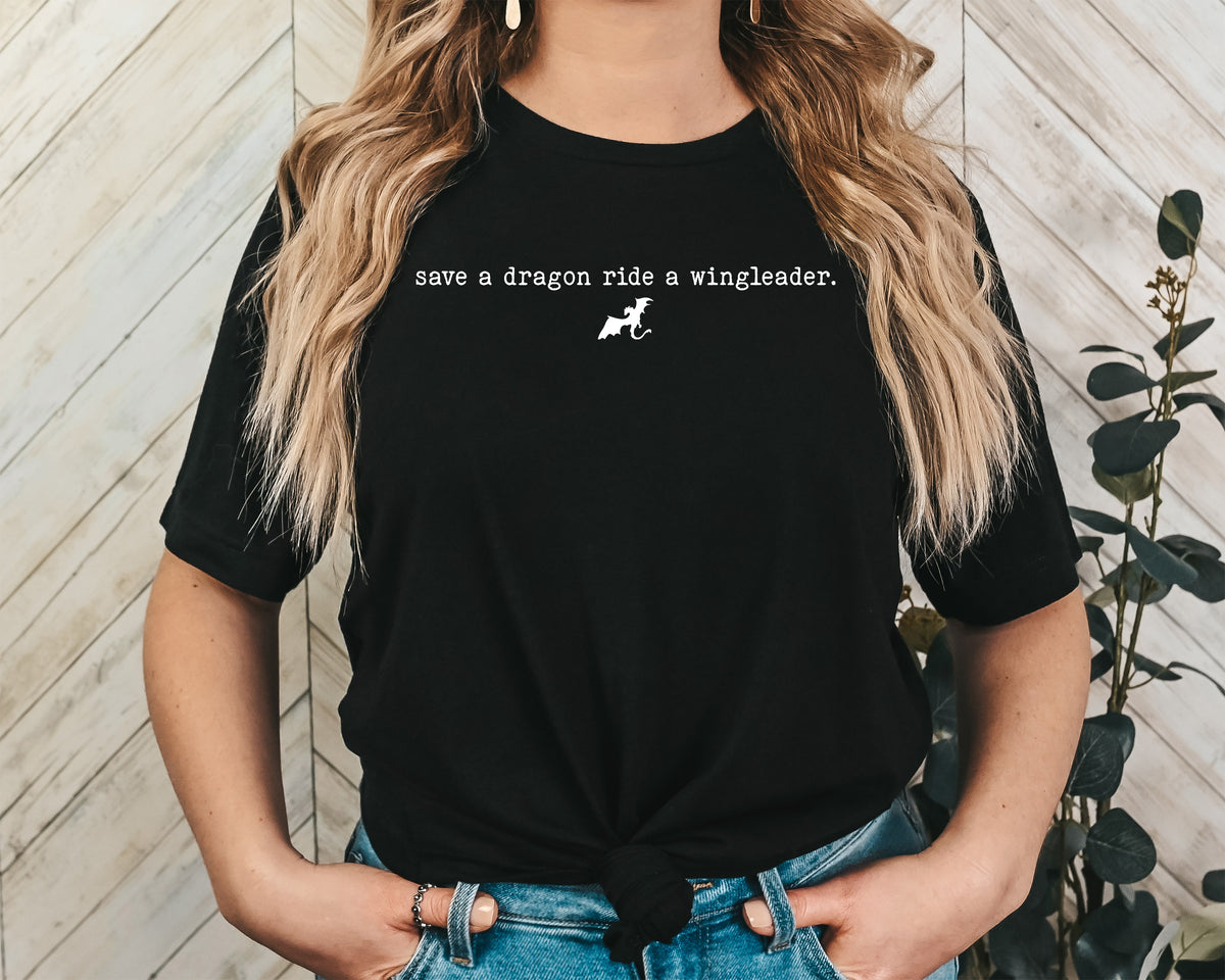 Save A Dragon Ride A Wingleader Unisex Graphic T-Shirt - Fantasy Core