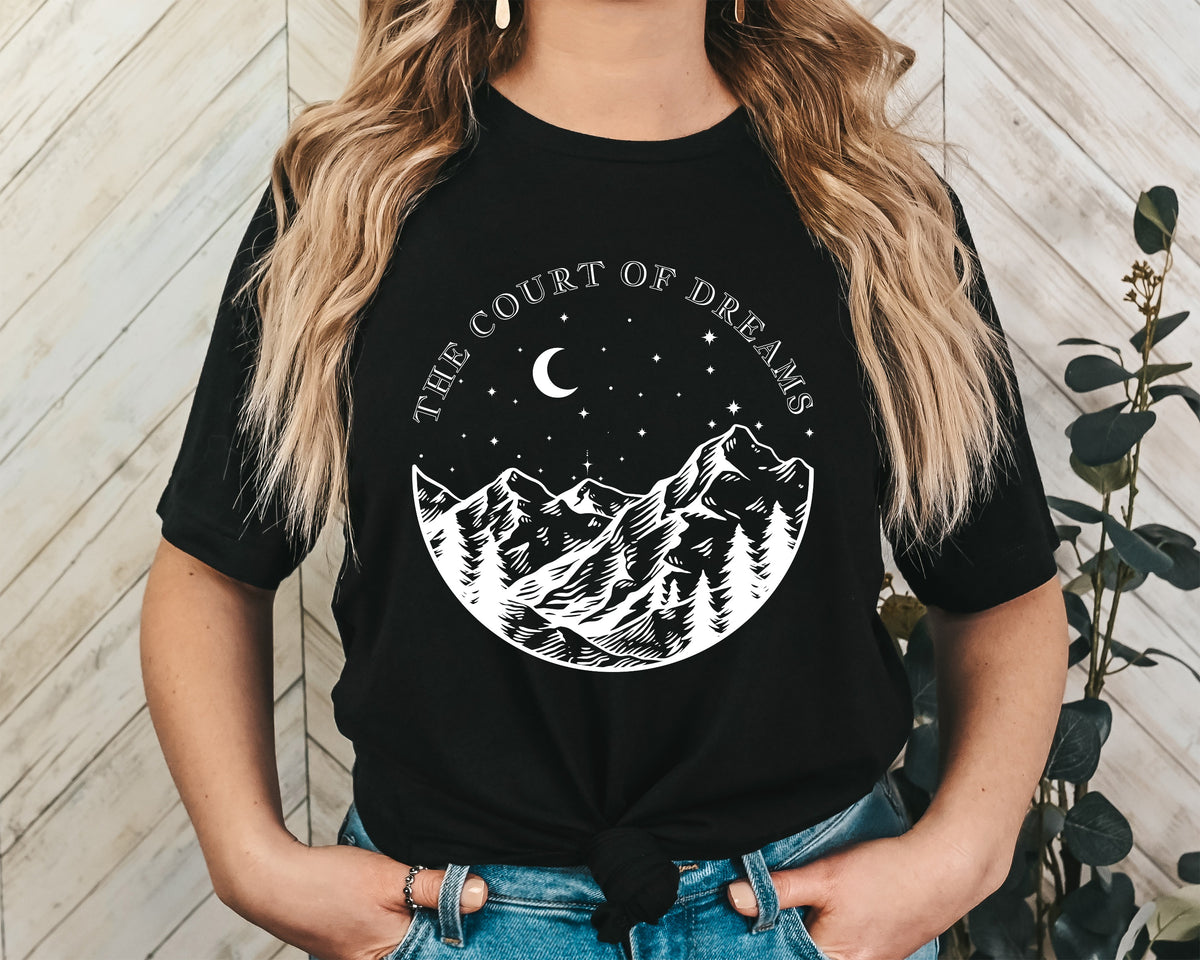 The Court Of Dreams Unisex Graphic T-Shirt - Mystical Night Sky