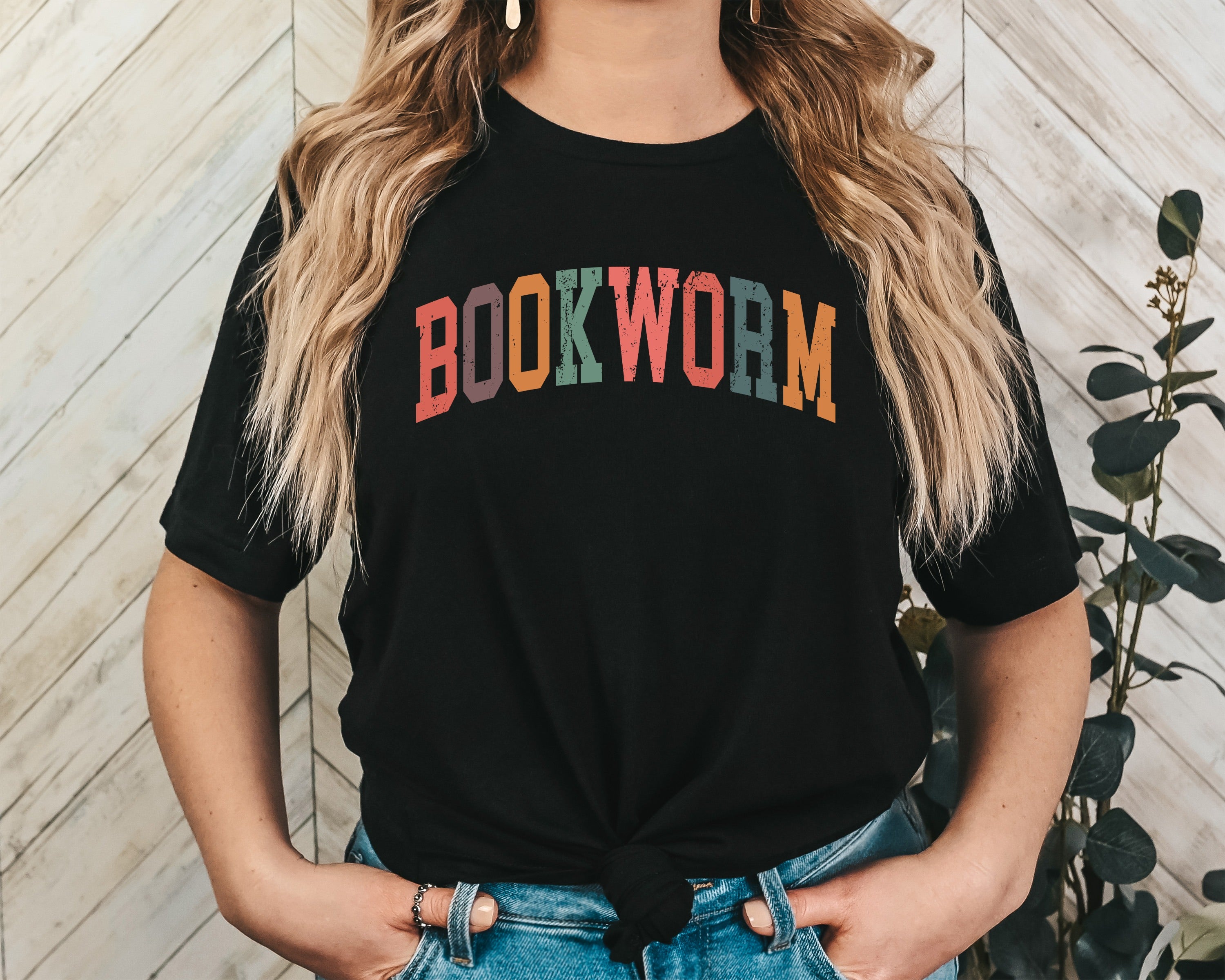 Bookworm Unisex Graphic T-Shirt - Retro Literary Style
