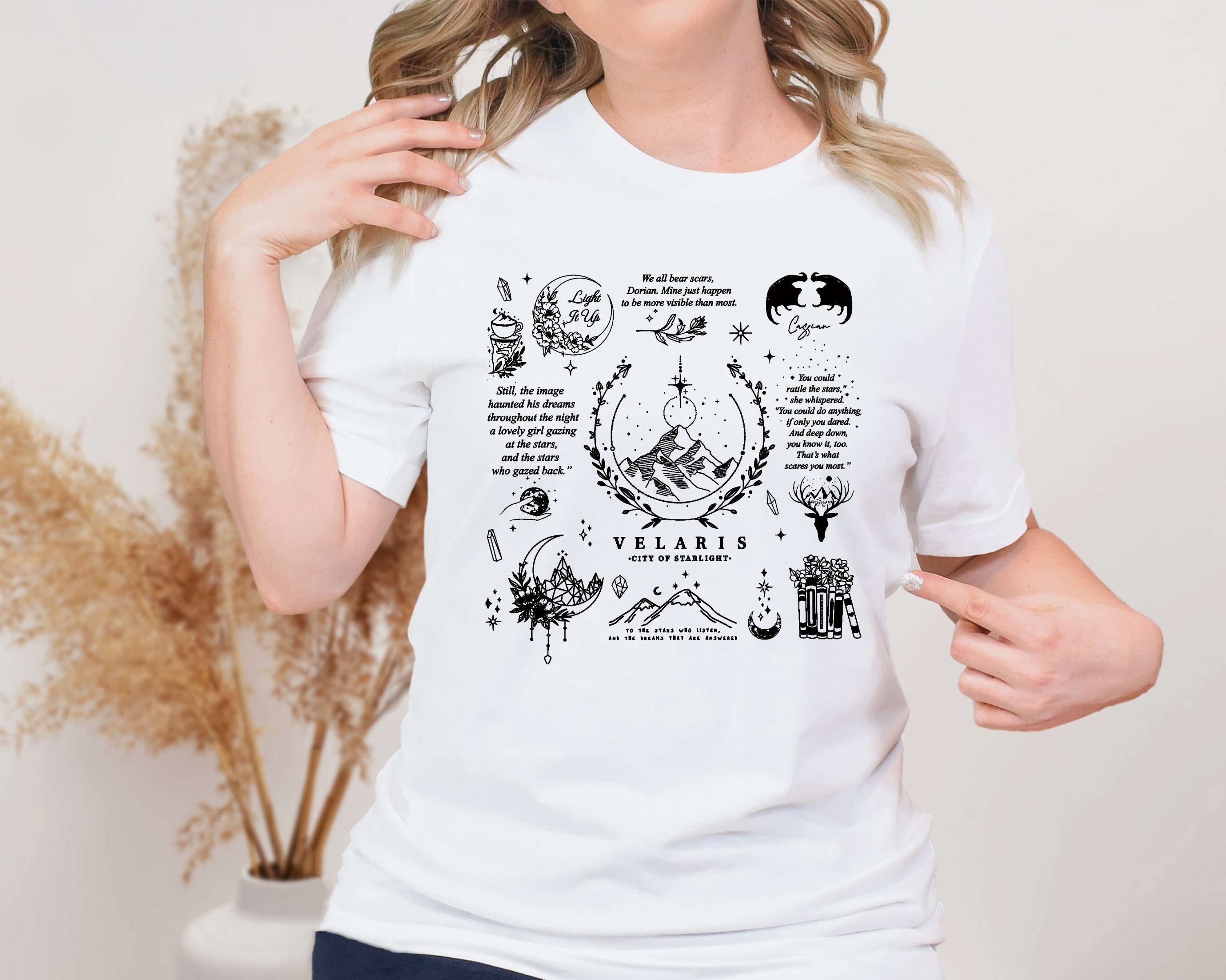 Velaris City of Starlight Unisex Graphic T-Shirt - Fantasy Bookish Style
