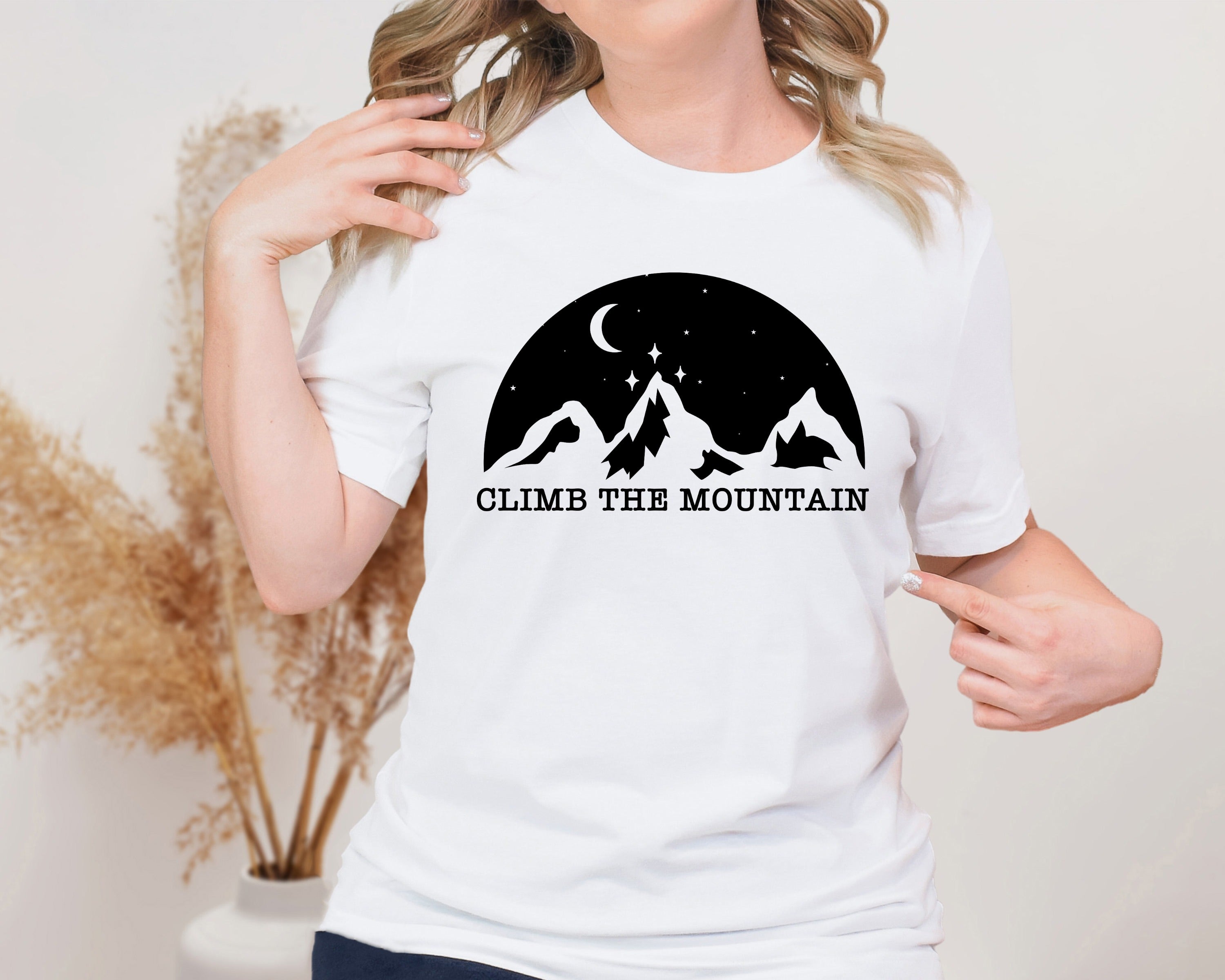 Climb The Mountain Unisex Graphic T-Shirt - Inspirational Adventure Tee