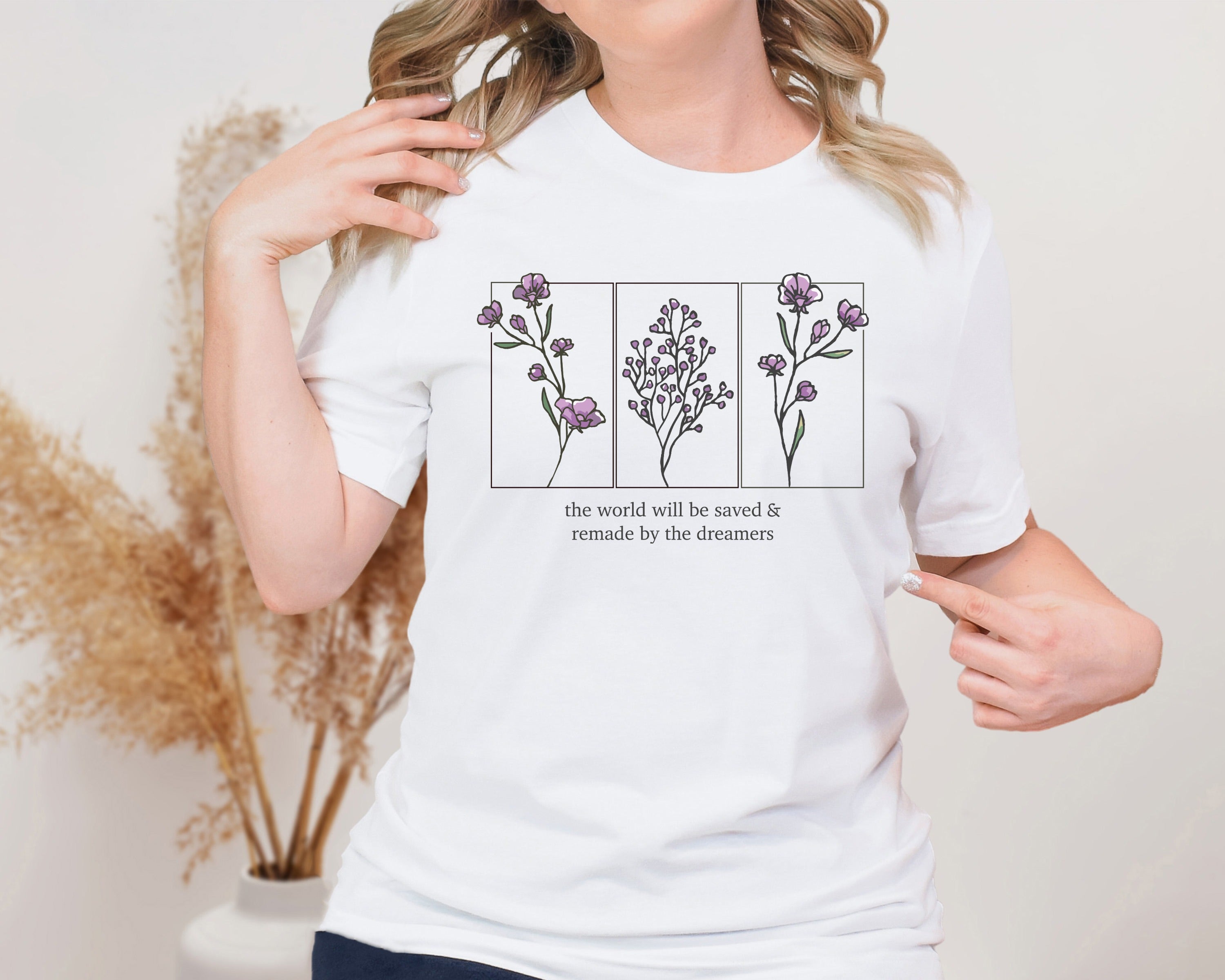 Dreamer's Remake Floral Unisex Graphic T-Shirt - Aesthetic Lifestyle