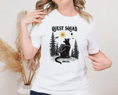 Quest Squad Broccoli Cat Unisex Graphic T-Shirt - Adventurecore Style