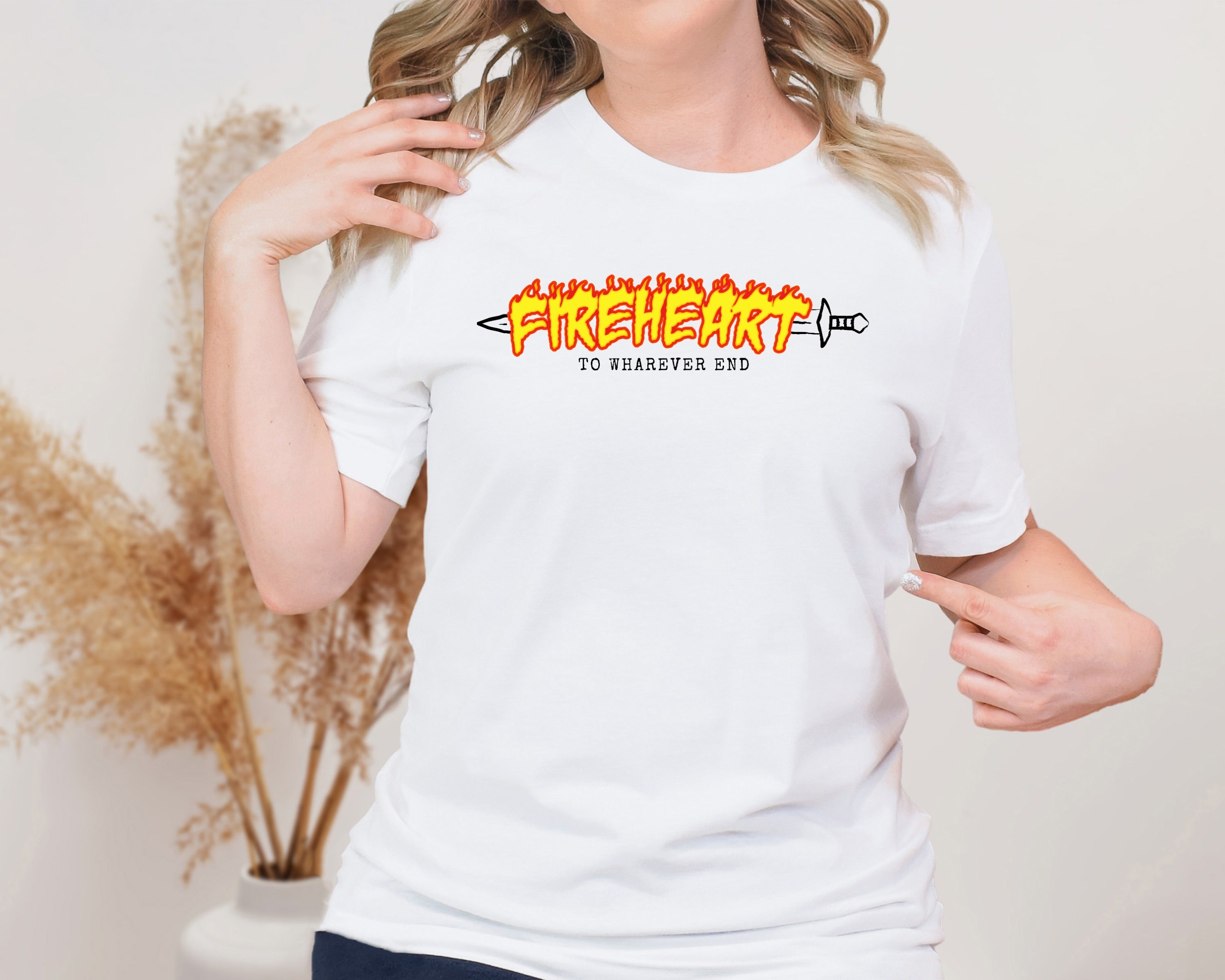 Fireheart To Whatever End Unisex Graphic T-Shirt - Fantasy Core