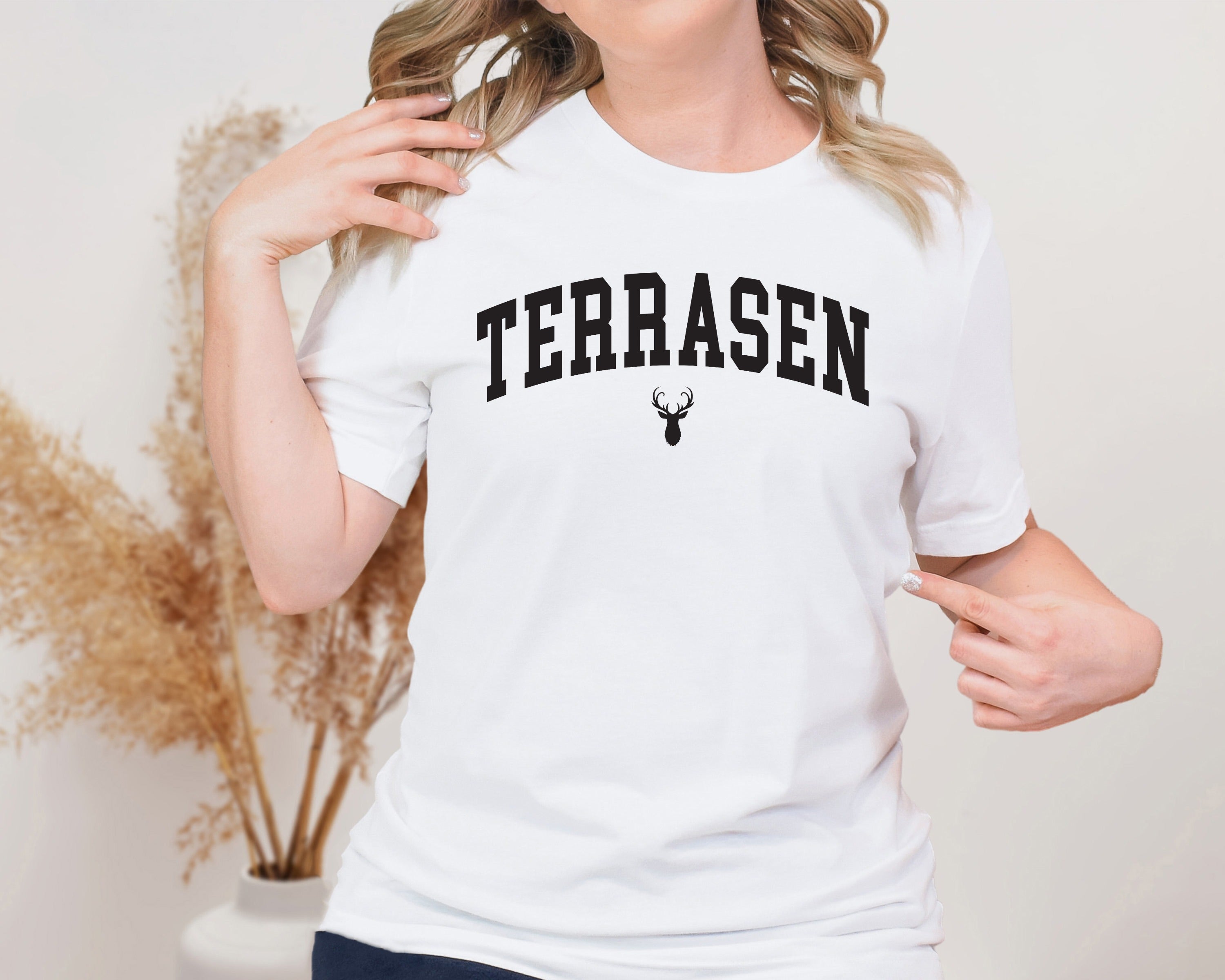 Terrassen Unisex Graphic T-Shirt - Collegiate Deer