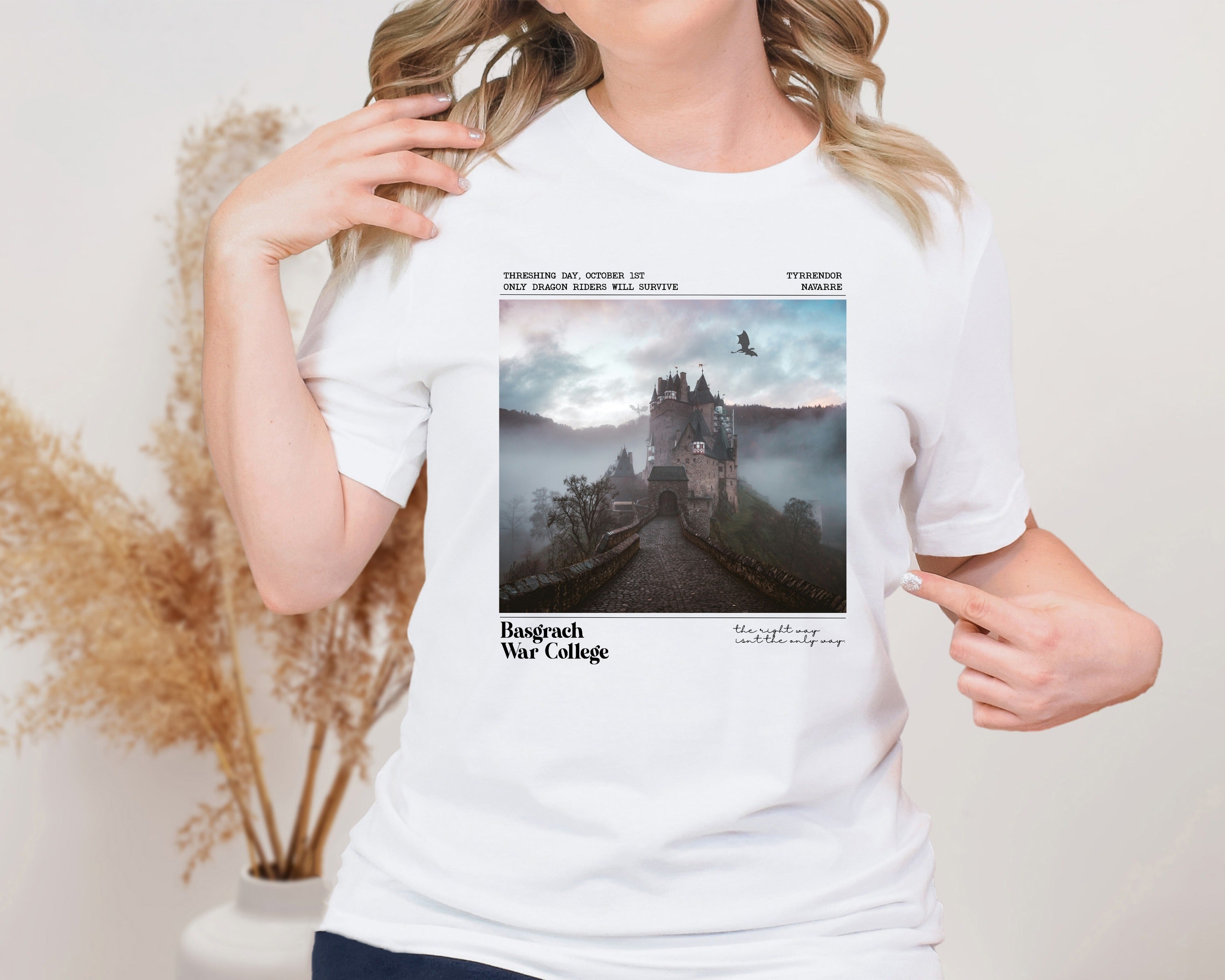 Basgrach War College Unisex Graphic T-Shirt - Fantasy Lore
