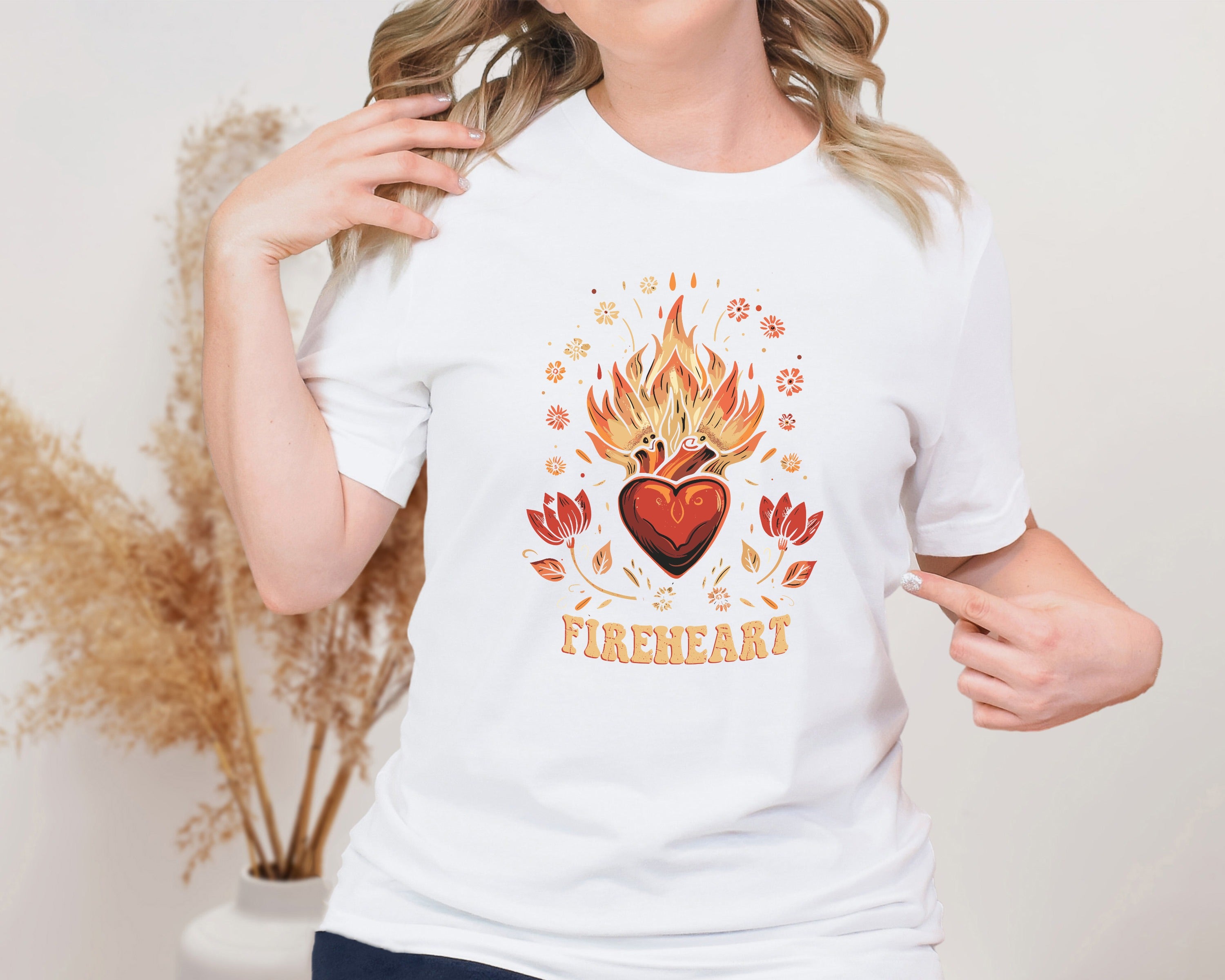 Fireheart Unisex Graphic T-Shirt - Empowering Style