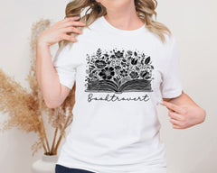 Booktrovert Floral Bloom Unisex Graphic T-Shirt - Literary Style