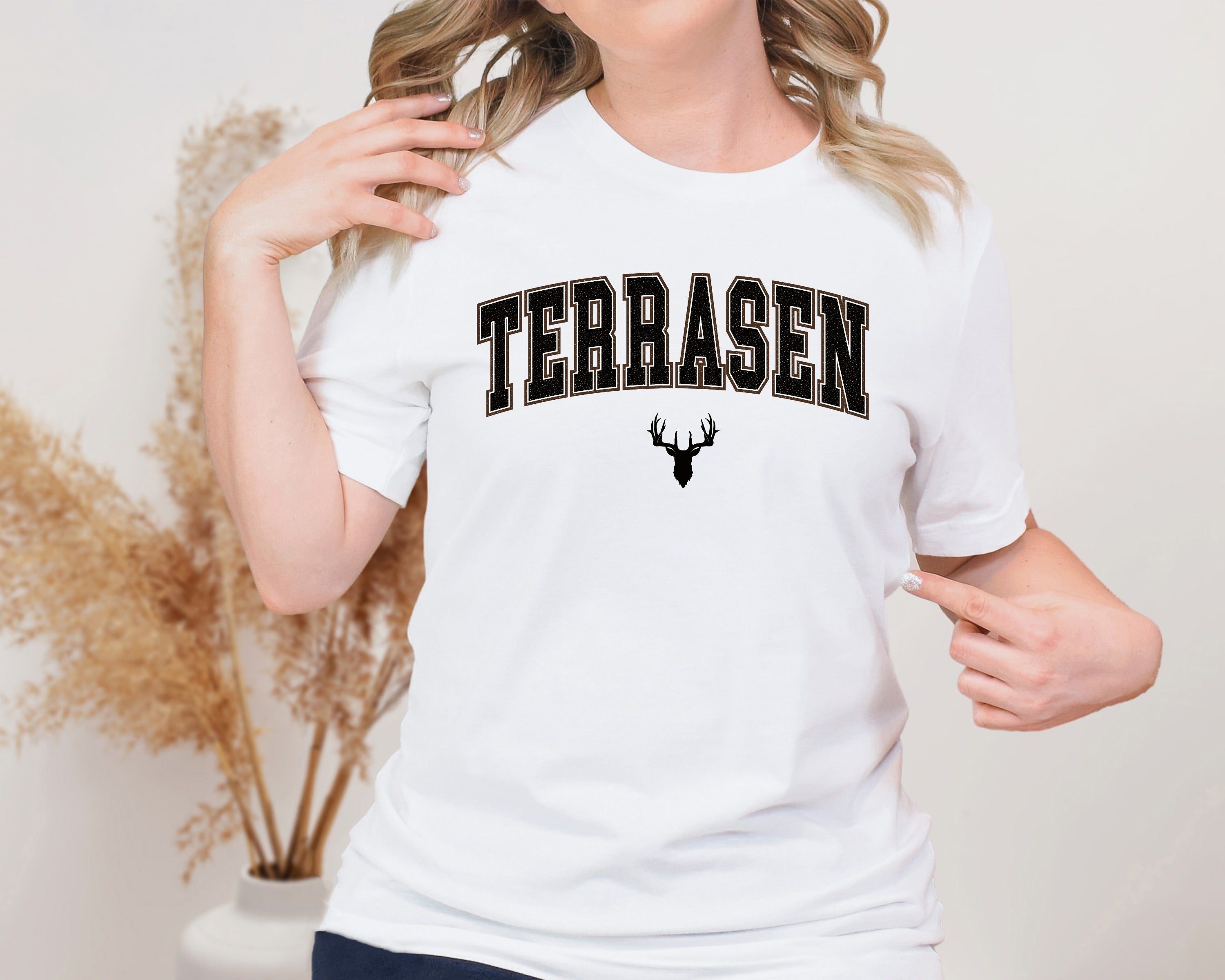 Terrassen Unisex Graphic T-Shirt - Collegiate Deer