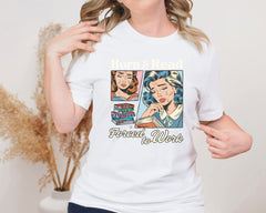 Born To Read Forced To Work Unisex Graphic T-Shirt - Book Lover Tee