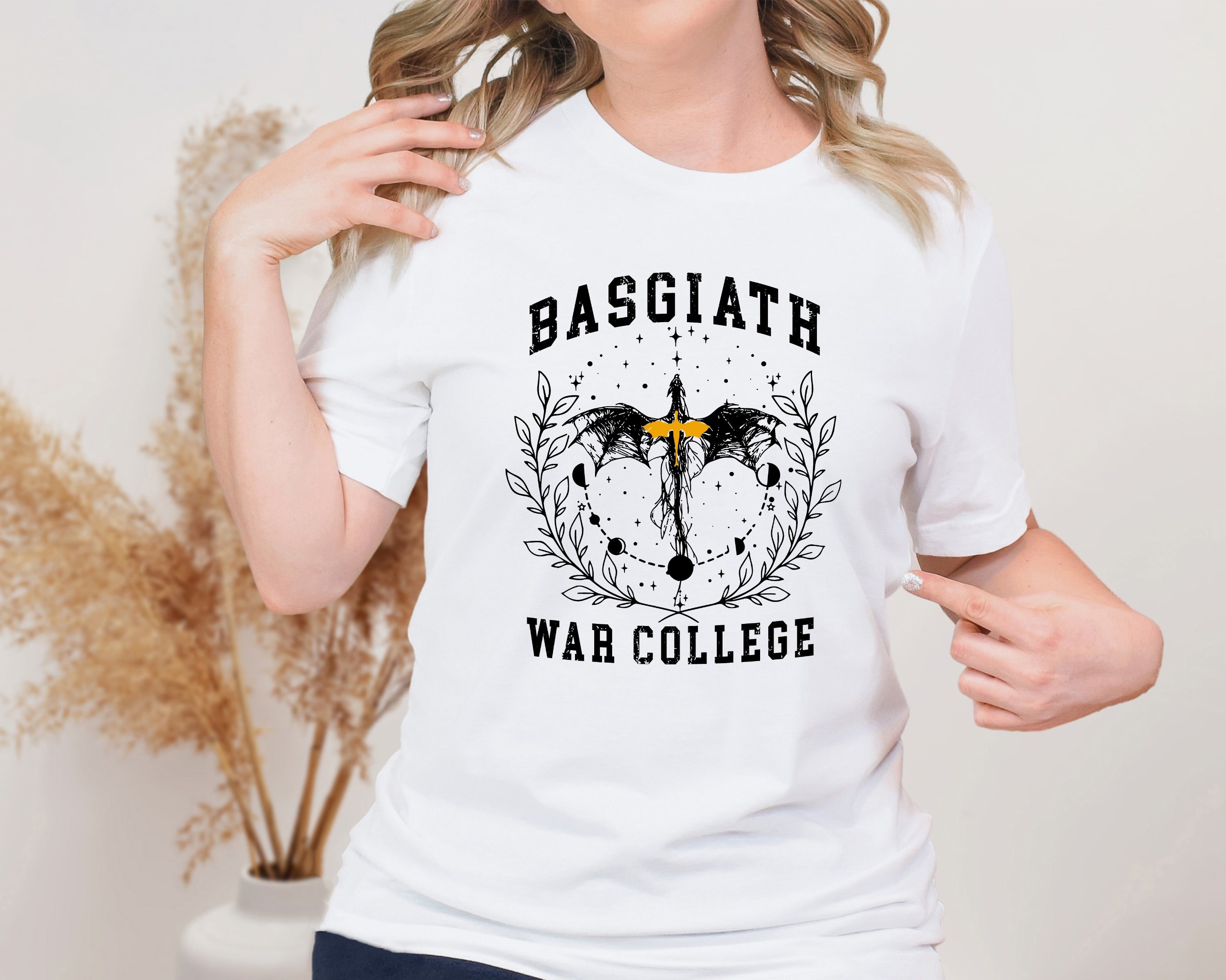 Basgiath War College Unisex Graphic T-Shirt - Fantasy Bookish Style