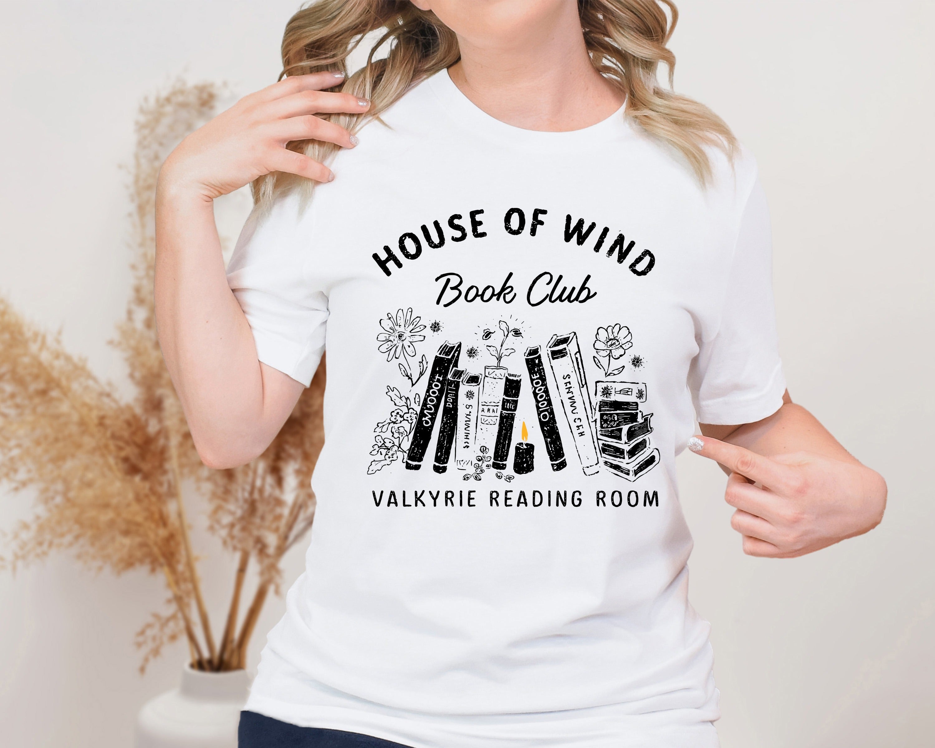 House Of Wind Book Club Valkyrie Reading Room Unisex Graphic T-Shirt - Bookish Aesthetic