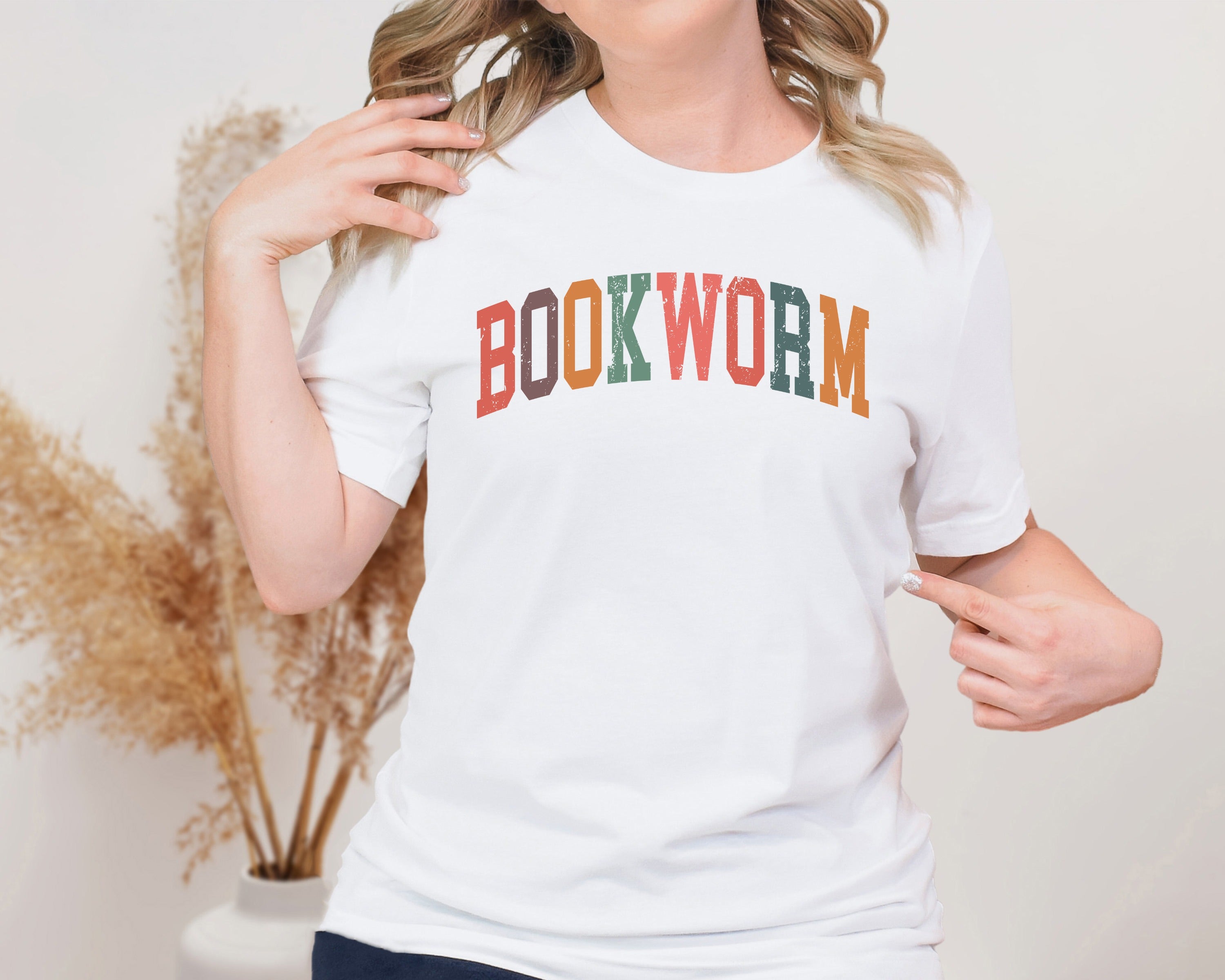 Bookworm Unisex Graphic T-Shirt - Retro Literary Style